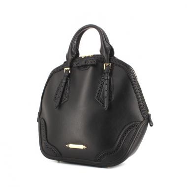 Bolso de mano Burberry Orchad modelo grande en cuero negro