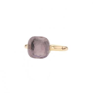 Bague Pomellato Nudo en or rose et améthyste rose-poudre