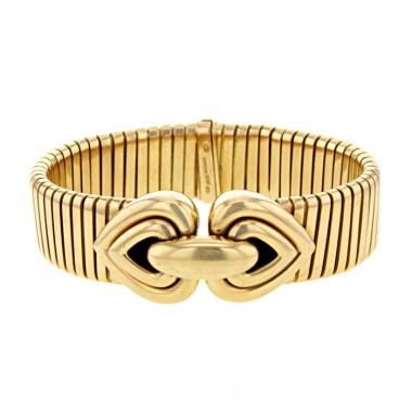 Bracelet souple Bulgari Tubogas en or jaune