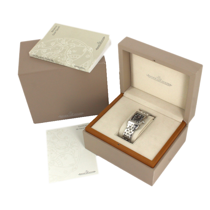 Jaeger Lecoultre Reverso Gran' Sport watch in stainless steel Ref: 290860 Circa 2000 - Detail D3