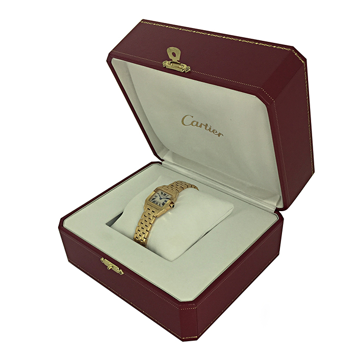 Montre Cartier Santos-Demoiselle en or jaune Vers  2010 - Detail D2