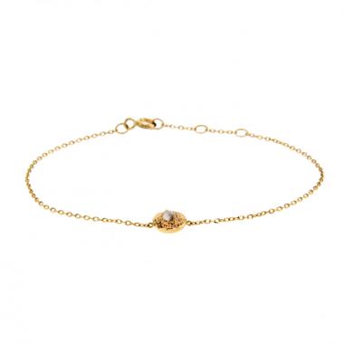 Bracciale De Beers Talisman in oro giallo e diamante grezzo