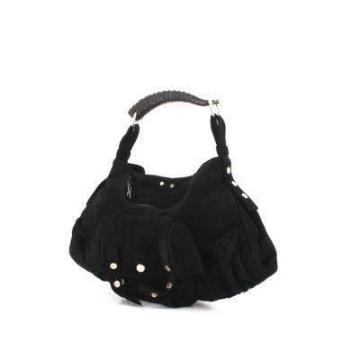 Sac à main Saint Laurent en daim noir