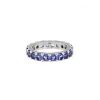Chopard Ice Cube ring in white gold and diamonds and in sapphires - 00pp thumbnail