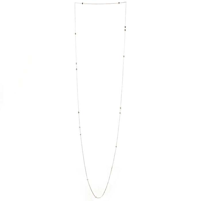 Collana lunga Dior Mimioui in oro bianco e diamanti - Detail D2