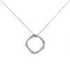 Tiffany & Co Square pendant in white gold and diamonds - 00pp thumbnail