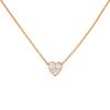 Van Der Bauwede Coeur necklace in pink gold and in diamonds - 00pp thumbnail