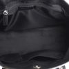 Shopping bag in tela monogram floreale e pelle nera - Detail D2 thumbnail