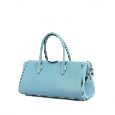 Bolso de mano Hermes Paris-Bombay en cuero epsom azul