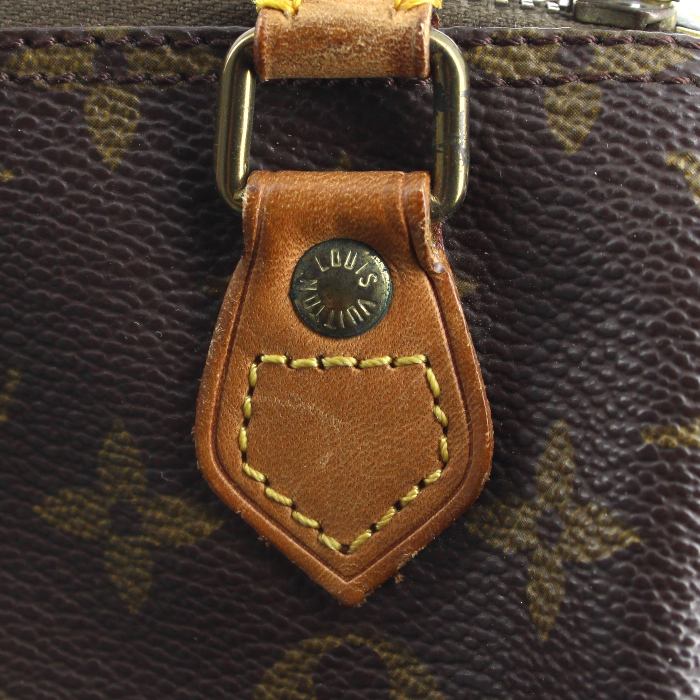 Borsa Mini Speedy in tela monogram e pelle naturale - Detail D4