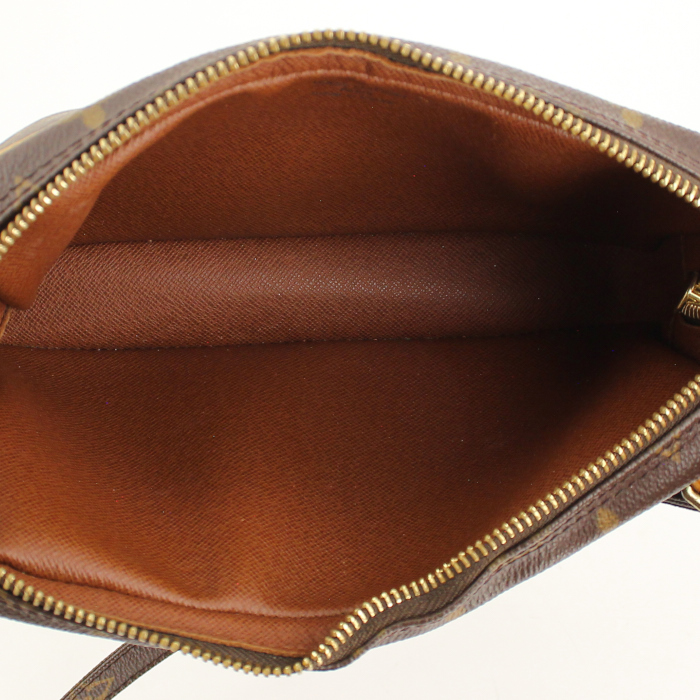 Louis Vuitton Marly shoulder bag in monogram canvas and natural leather - Detail D2