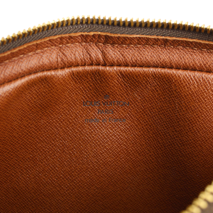 Sac bandoulière Louis Vuitton Marly en toile monogram et cuir naturel - Detail D3