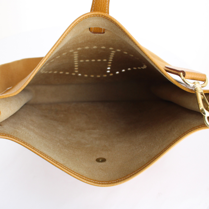 Borsa Evelyne modello grande in pelle Ardenne gold - Detail D2