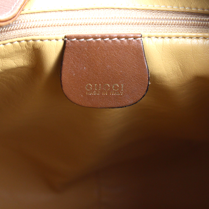 Borsa Bamboo in pelle marrone caramello - Detail D4