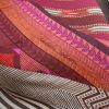 Hermes scarf in red, burgundy and beige pashmina - Detail D1 thumbnail