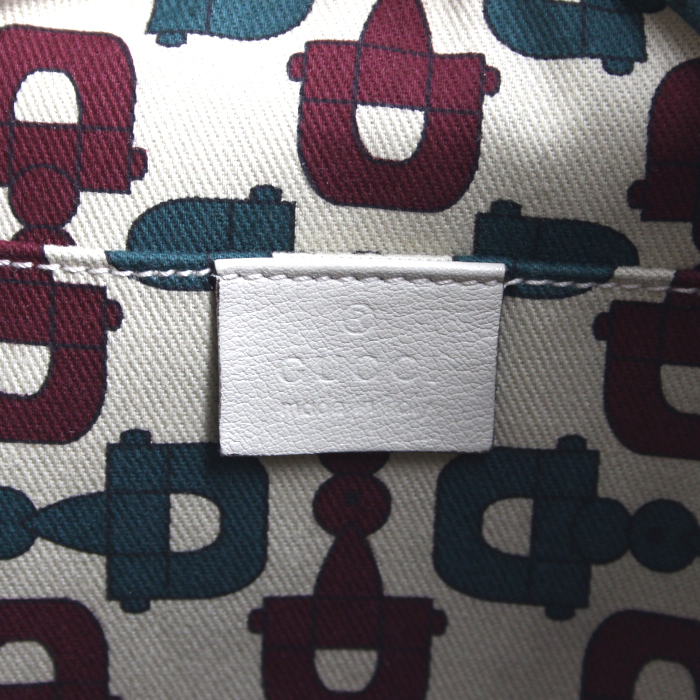 Bolso de mano Gucci en cuero Monogram beige - Detail D3