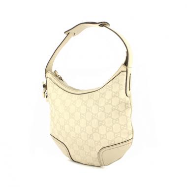 Sac à main Gucci en cuir monogram beige