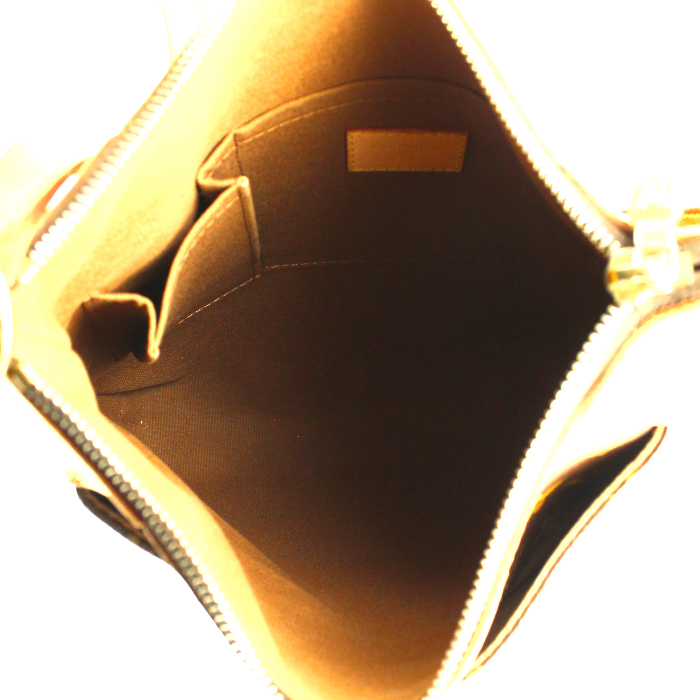 Bolso bandolera Louis Vuitton Odeon en lona Monogram y cuero natural - Detail D2