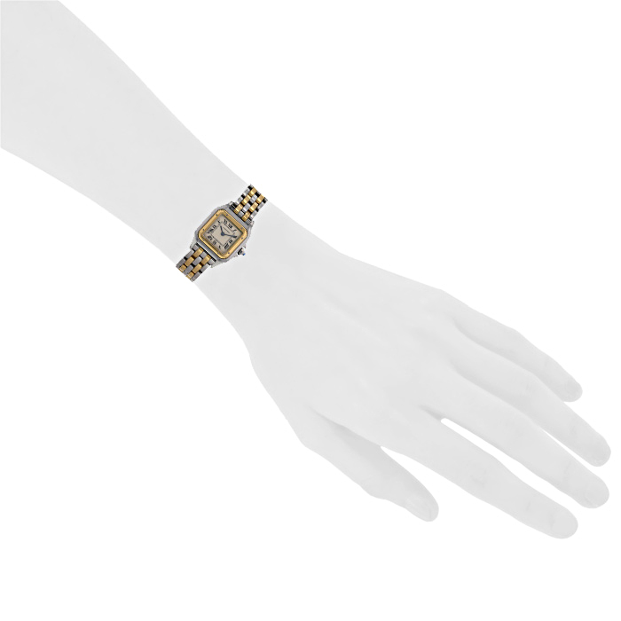 Cartier Panthère watch in gold and stainless steel Circa  2005 - Detail D1