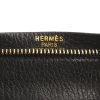 Hermes Simplon weekend bag in black Fjord leather - Detail D3 thumbnail