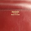 Hermes pouch in burgundy box leather - Detail D3 thumbnail