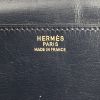 Bolsito de mano Hermes en cuero box azul marino - Detail D3 thumbnail