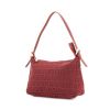 Fendi handbag in monogram canvas and burgundy leather - 00pp thumbnail