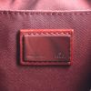 Fendi handbag in monogram canvas and burgundy leather - Detail D3 thumbnail