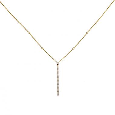 Messika Gatsby necklace in yellow gold and diamonds Messika Gatsby necklace in yellow gold and diamonds
