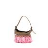 Renaud Pellegrino handbag in brown and pink canvas - 00pp thumbnail
