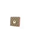 Gucci wallet in monogram canvas and pink leather - 00pp thumbnail