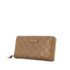 Billetera Gucci en cuero Monogram color oro - 00pp thumbnail