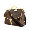 Louis Vuitton Sac de chasse weekend bag in natural leather monogram canvas - 00pp thumbnail