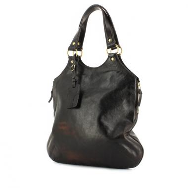 Borsa Tribute in pelle marrone