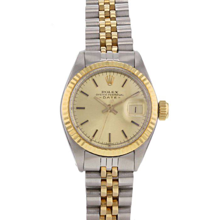 Orologio Rolex Oyster Perpetual Date in oro e acciaio Ref : 6917 Circa  1977