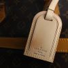 Sac de voyage Louis Vuitton Cruiser 45 cm en toile monogram enduite et cuir naturel - Detail D4 thumbnail