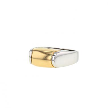 Anello Bulgari Tronchetto in oro giallo e oro bianco