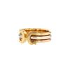 Cartier C De Cartier open small model ring in white gold,  pink gold and yellow gold - 00pp thumbnail
