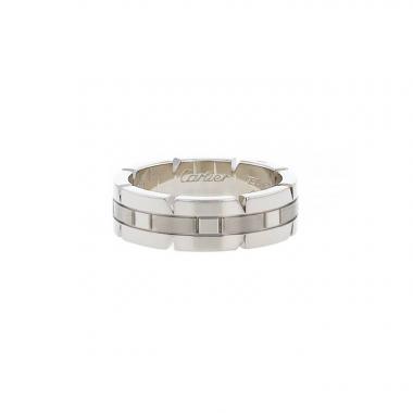 Bague Cartier Tank en or blanc