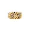 Bulgari Spiga half-flexible ring in yellow gold and diamonds - 00pp thumbnail