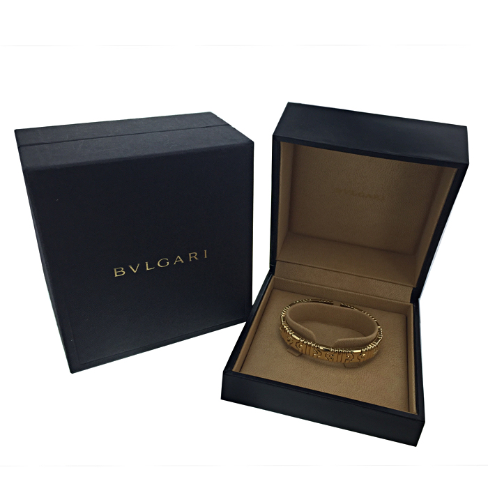 Bracciale semirigido Bulgari Parentesi in oro giallo - Detail D2