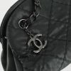 Chanel handbag in black quilted leather - Detail D4 thumbnail
