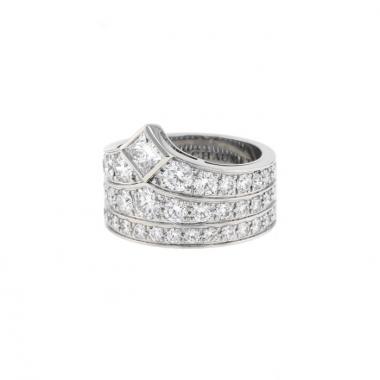Sortija Chaumet Joséphine Joaillerie en oro blanco y en diamante