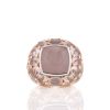Mikimoto Cocktail ring in pink gold,  white gold and quartz - 360 thumbnail