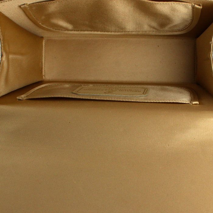 Sac/pochette Renaud Pellegrino en cuir doré - Detail D2
