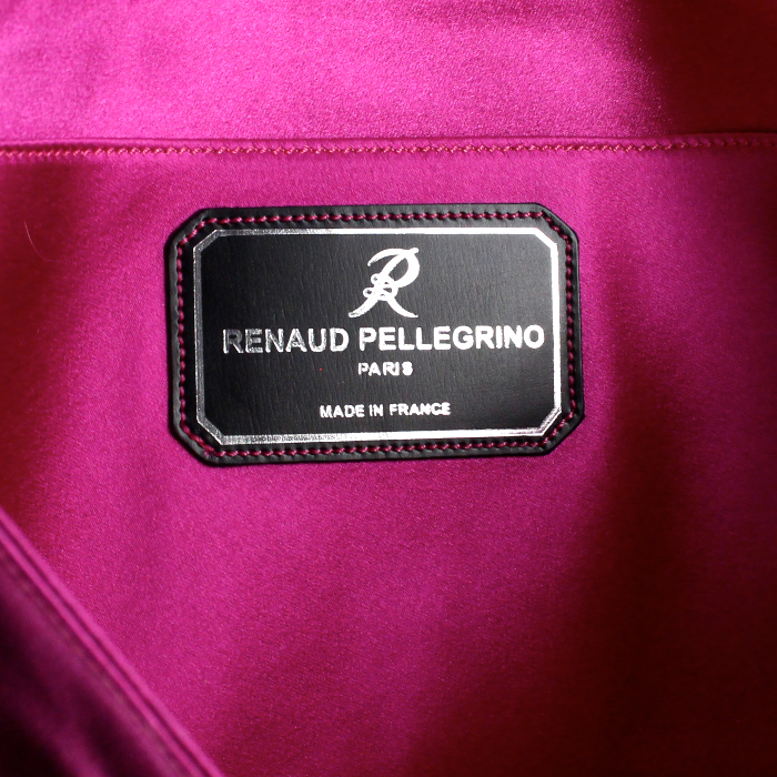 Pochette Renaud Pellegrino en satin rose - Detail D3