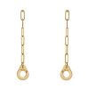 Dinh Van Menottes R8 pendants earrings in yellow gold - 00pp thumbnail