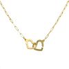 Dinh Van Double Coeur large model necklace in yellow gold - 00pp thumbnail