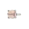 Sortija Tiffany & Co Sugar Stacks modelo grande en plata y en cuarzo rosa - 00pp thumbnail