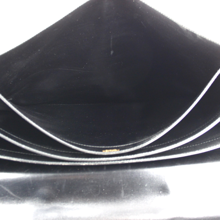 Porta-documentos Hermes Sac à dépêches en cuero box negro - Detail D2